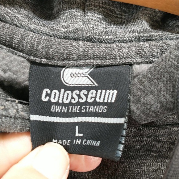 Colosseum Men's Hoodie Gray Large Indiana Hoosiers Pullover Long Sleeve Pockets - Picture 11 of 15